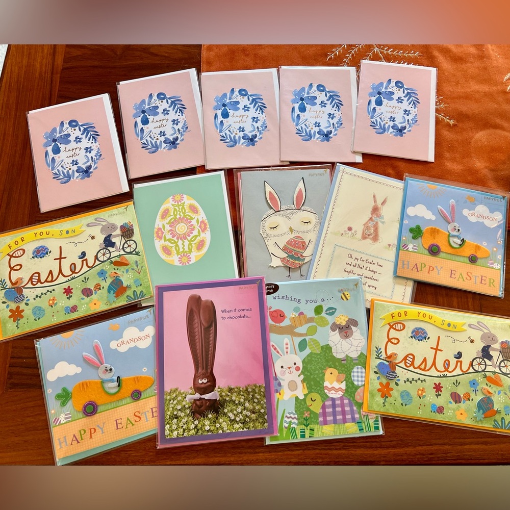 GIFTED MEREDITH 14 EASTER CARDS LOT